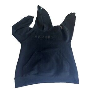 COMFRT Brand Viral Tranquil Heavyweight Hoodie Size L Black Cozy Soft Unisex